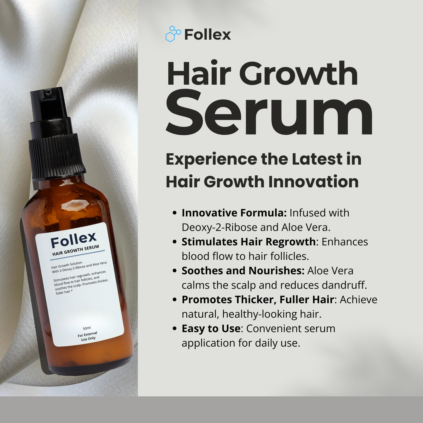 Follex™ Hair Serum: Revolutionary Formula for Thicker, Fuller Hair